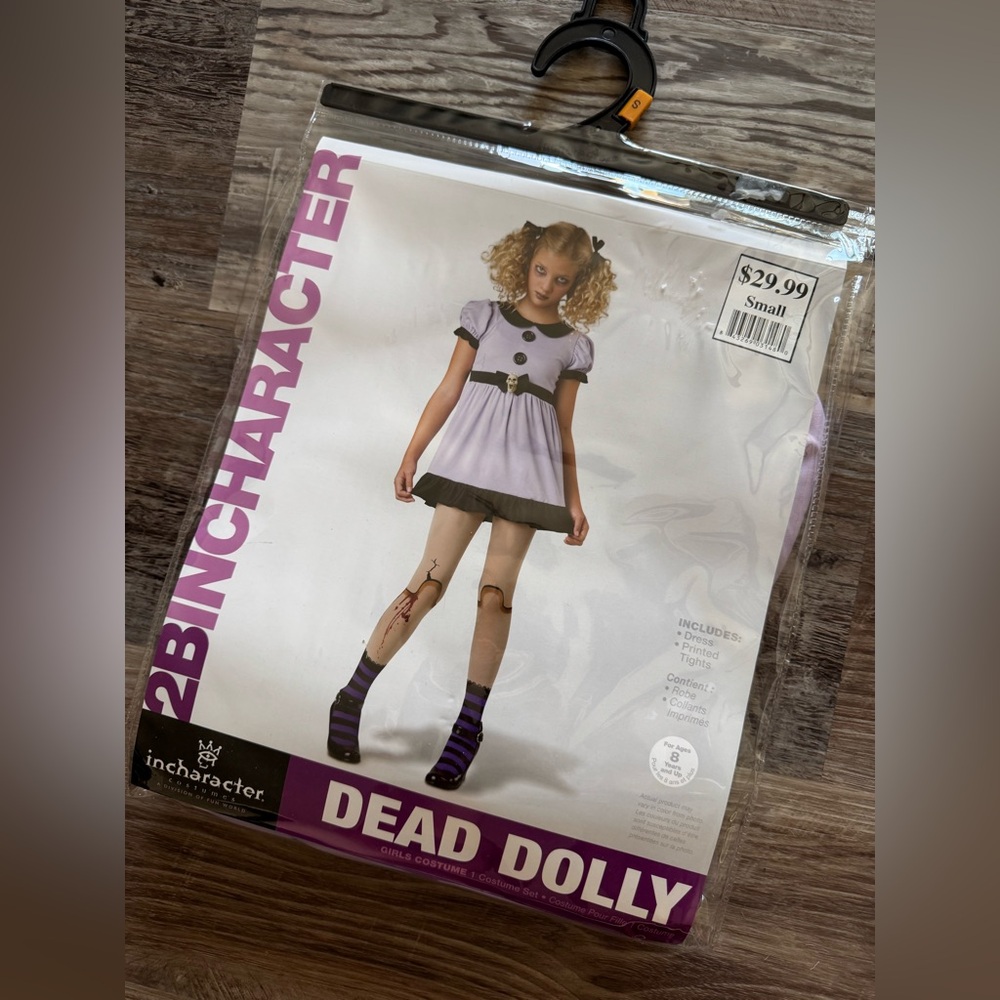 Dead Dolly Costume - Purple and Black